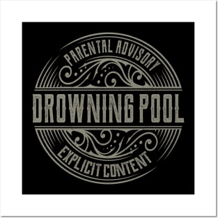 Drowning Pool Vintage Ornamnet Posters and Art